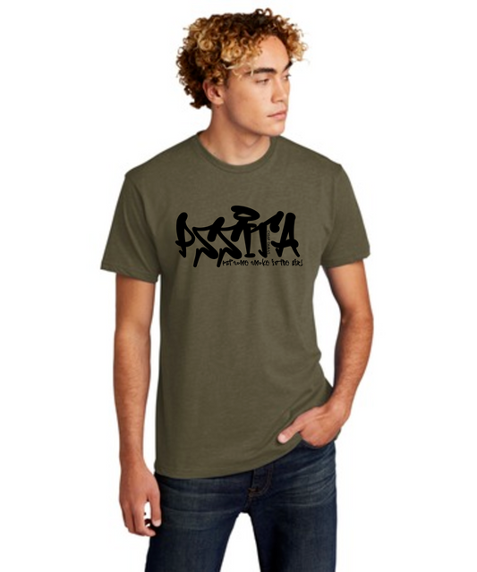 PSSITA (PUT SOME SMOKE IN THE AIR) Unisex CVC Tee (Military Green)