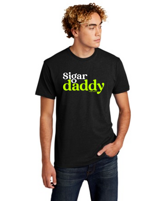 SIGAR DADDY Unisex CVC Tee (Black)