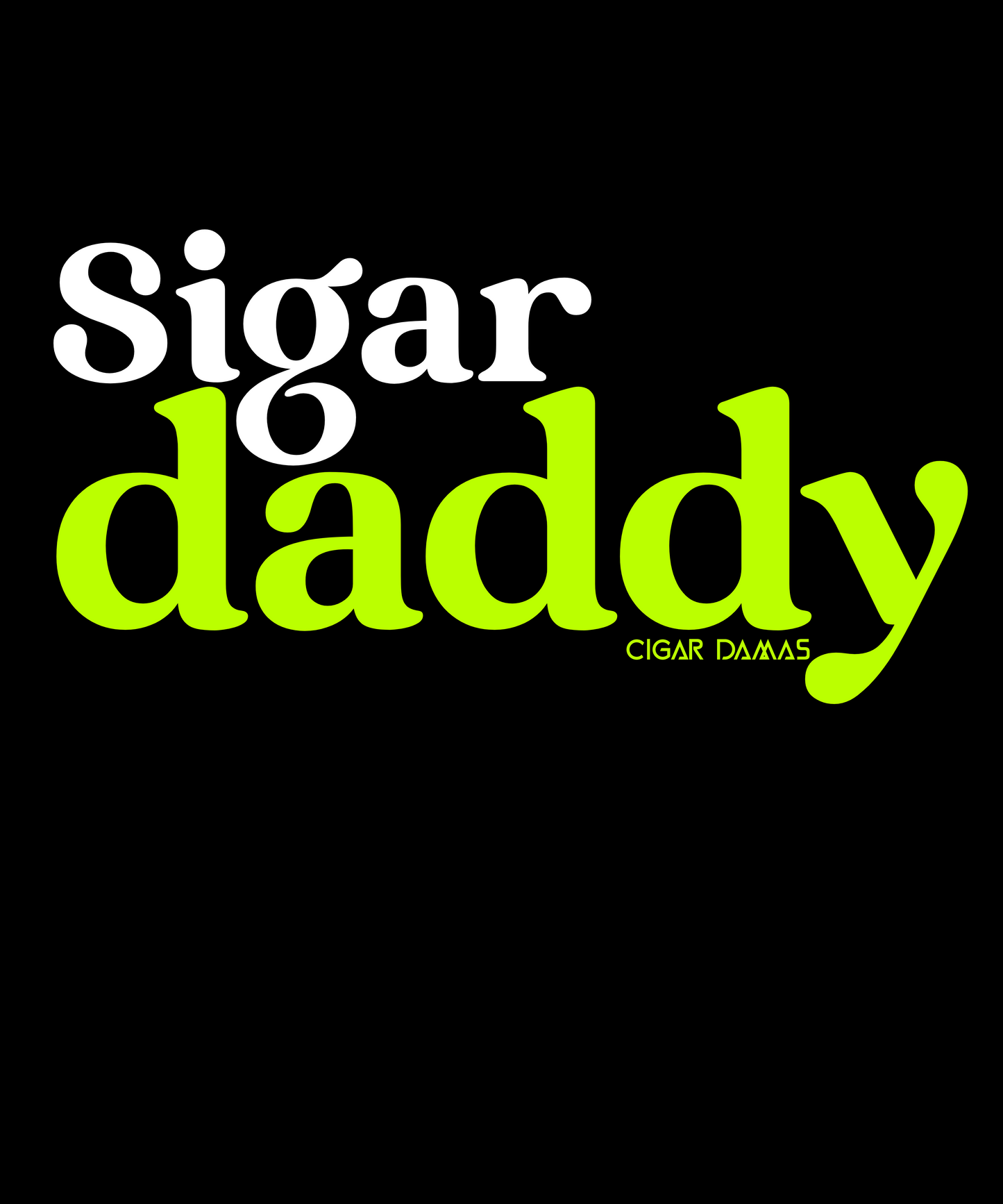 SIGAR DADDY Unisex CVC Tee (Black)