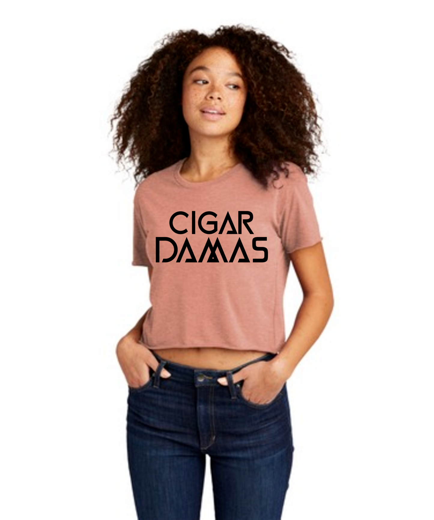 Cigar Damas Women's Festival Cali Crop Tee (Desert Pink)
