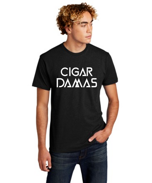 Cigar Damas Unisex CVC Tee (Black)