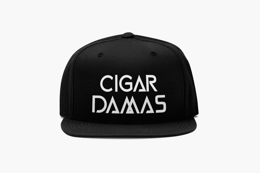 Cigar Damas Yupoong® Flat Bill Snapback Cap (Black)